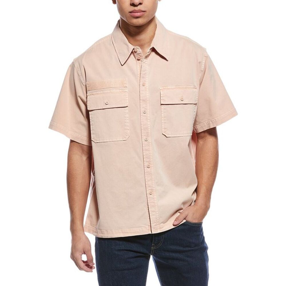 Helmut Lang Mens  Uniform Shirt, Pink